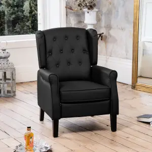 Galena Recliner Armchair - Black