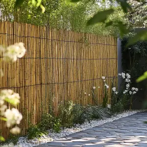 Premium Bamboo Slat Fencing Screening Rolls 4m(L) x 2m(H)