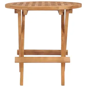 Berkfield Folding Garden Table 50x50x50 cm Solid Teak Wood