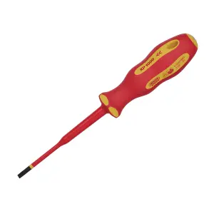 Draper  XP1000 VDE Slimline Plain Slot Screwdriver, 4.0 x 100mm 02160