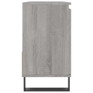 Berkfield Bathroom Cabinet Grey Sonoma 65x33x60 cm Engineered Wood