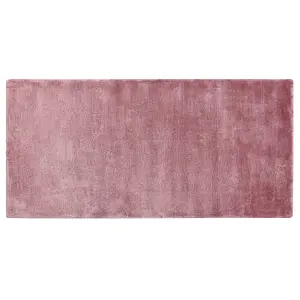 Viscose Area Rug 80 x 150 cm Pink GESI II