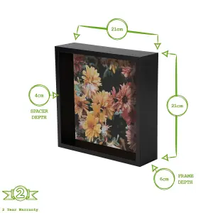 Nicola Spring - 3D Deep Box Photo Frame - 8 x 8"