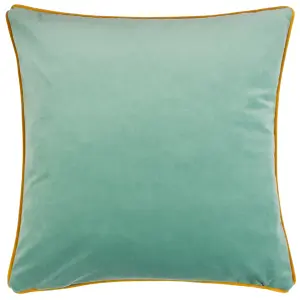 Kate Merritt Bright Blooms Floral Velvet Piped Feather Filled Cushion