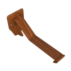 4 x Caramel Ogee Fascia Top Hung Gutter Brackets, Freeflow 135mm Water Systems