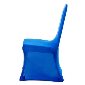 Polyester Spandex Chair Cover for Wedding Decoration - Royal Blue, Pack of 1