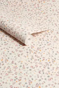 Next Cream Calm Ditsy Floral Wallpaper