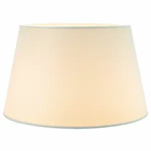 Traditional Linen Fabric Drum Shade for Pendant & Lampshade Cream / 16cm H x 25cm W x 25cm D