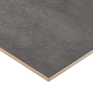 Konkrete Anthracite Matt Konkrete Concrete effect Ceramic Indoor Wall tile, Pack of 8, (L)600mm (W)200mm