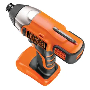 Black+Decker 18V Li-ion Brushed Cordless Impact driver (1 x 1.5Ah) - BDCIM18