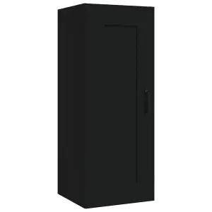 Berkfield Hanging Cabinet Black 35x34x90 cm Engineered Wood