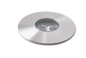 Luminosa Iride Outdoor LED Dimmable Integrated Recessed Ground Lights Rgb, Stainless Steel, IP67