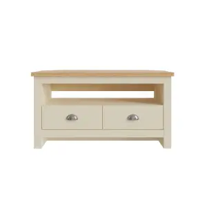 GFW Lancaster Corner TV Unit Cream