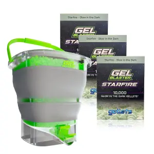 Gelblaster bundle Starfire gellets 3 pack +depot