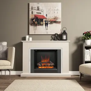 Be Modern Ashburnham Black Electric Fire suite