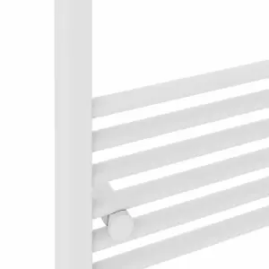 Rinse Straight Bathroom Heated Towel Rail Ladder Radiator White 1000x600mm