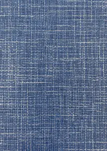 Muriva Blue Texture Fabric effect Patterned Wallpaper