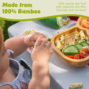 5pc Bamboo Llama Baby Weaning Set - Green