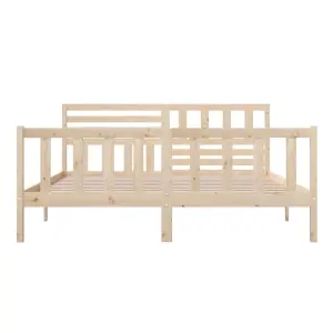 Berkfield Bed Frame Solid Wood 180x200 cm Super King