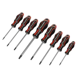 Sealey Screwdriver Set 8 Pieces Security TRX-Star GripMAX - Red Ergonomic AK4323