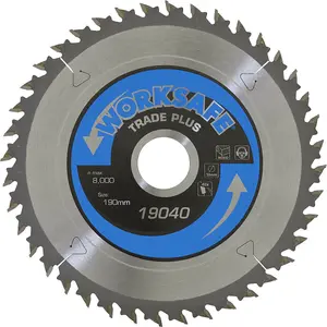 190mm TCT Circular Saw Blade for Precision Cutting - 30mm Bore - 40 Teeth - Ultra Thin Design