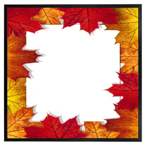 Autumn border (Picutre Frame) / 30x30" / Oak