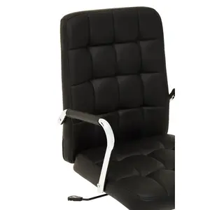 Interiors by Premier Brent Black Tufted Home Office Chair