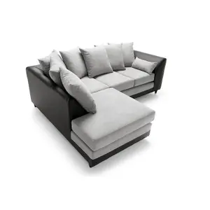 Dylan Corner Sofa Left Facing in Light Grey