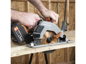 Evolution 066-0001A R165CCS-Li EXT Circular Saw 18V 1 x 4.0Ah Li-ion EVLR165CCS4