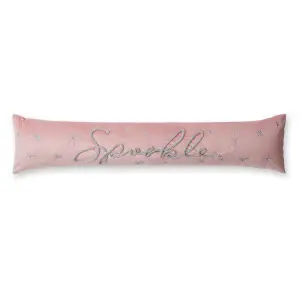 Catherine Lansfield Christmas Sparkle Door Draught Excluder Pink