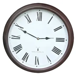 Outdoor Garden Wall Clock Perfect Time Radio Controlled 38cm