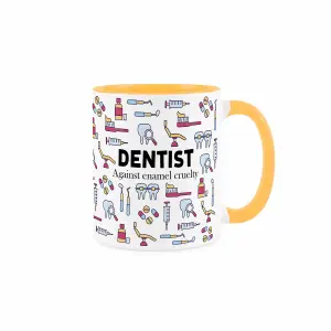 Dentist Mug - Humorous Teeth Themed Dental Nurse/Doctor Novelty Gift - Tea/Coffee Hot Drinks White Ceramic Cup Present