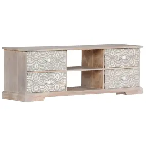 Berkfield TV Cabinet 120x30x40 cm Solid Acacia Wood