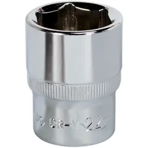 High-Quality 22mm Forged Steel Drive Socket - 1/2 Inch Square Drive Chrome Vanadium Tool