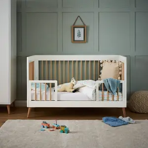 Maya Cot Bed White/Brown