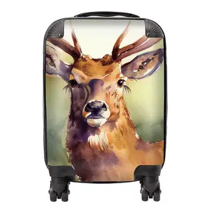 Splendid Stag Watercolour Suitcase - Mini Cabin