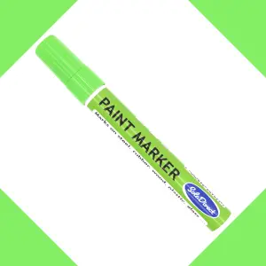 Oil-based Paint Marker Pen Permanent for Tyres Rubber Stone Leather Fabric Plastic Glass (Light Green)