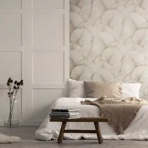 Galerie The New Design Book Natural Textured Palm Leaf  Wallpaper