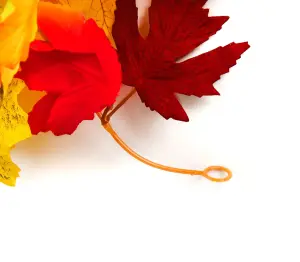 Pack of 2 Best Artificial 175cm (6ft) Large Maple Leaf Autumn Halloween Garlands