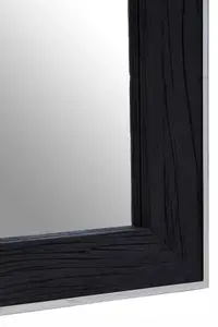 Interiors by Premier Kerala Black Rectangular Mirror