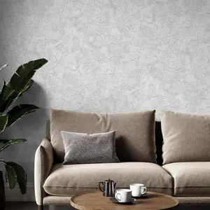 Boutique Carrara Grey Textured Wallpaper