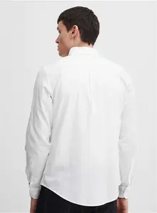 Men's CASUAL FRIDAY CFANTON White Cotton Long Sleeve Shirt - Tu Clothing By Sainsburys