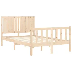 Berkfield Bed Frame with Headboard 120x200 cm Solid Wood