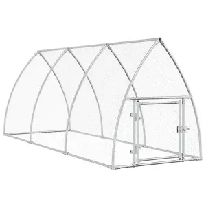 Chicken Cage Silver 300x105x120 cm Galvanised Steel