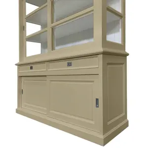 Stiles Display Cabinet Beige