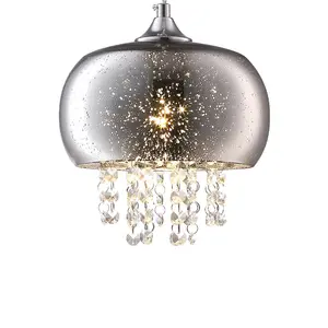 Milagro Starlight Chrome Pendant Lamp 3XE14 A Stunning Range With 22CM Glass Shades Housing Chrome Fitments And Gorgeous Crystals