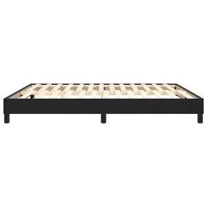 Berkfield Box Spring Bed Frame Black 180x200cm 6FT Super King Faux Leather