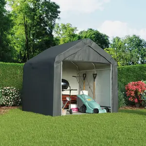 6ft. W x 6ft. D Polyethylene Apex Garage Shed