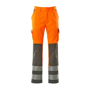 Mascot Safe Compete Olinda Trousers - Hi-Vis Orange/Anthracite   (31.5) (Leg Length - Short)