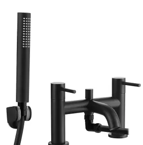 Aquarius RF-Series Bath Shower Mixer Tap inc Kit Matt Black